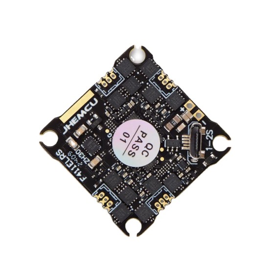 JHEMCU F411ELRS 1S 2S Crossover Flight Control ELRS 12A Plastic ESC for HD Side
